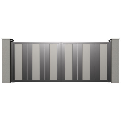 Cancello battente - LUXE B013 - Gates-Creations - destro / sinistro / in alluminio