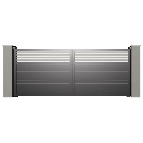 Cancello battente - Tr&eacute;sor AMBRE B023 - Gates-Creations - destro / sinistro / in alluminio