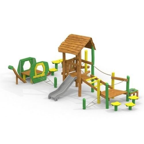 Struttura ludica per parco giochi - ALICE  - Lars Laj - in acciaio inossidabile / in legno / modulare