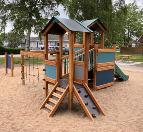 Struttura ludica per parco giochi - 10762  - Lars Laj - in acciaio inossidabile / in acciaio / in legno