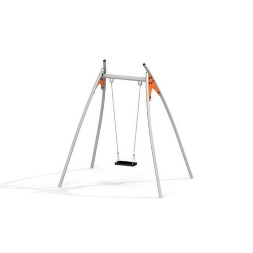Altalena singola - 17402 - Lars Laj - in acciaio inossidabile / in acciaio con rivestimento a polvere / in HDPE