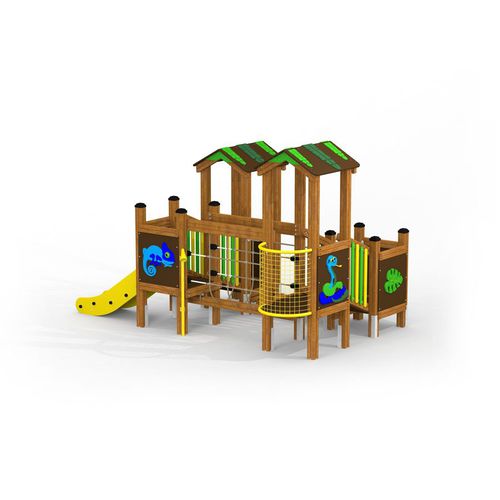 Struttura ludica per parco giochi - JUNGLE TREEHOUSE   - Lars Laj - in acciaio inossidabile / in polipropilene / in HDPE