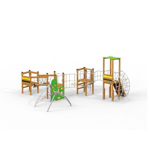 Struttura d'arrampicata per parco giochi - EL DORADO  - Lars Laj - con scivolo