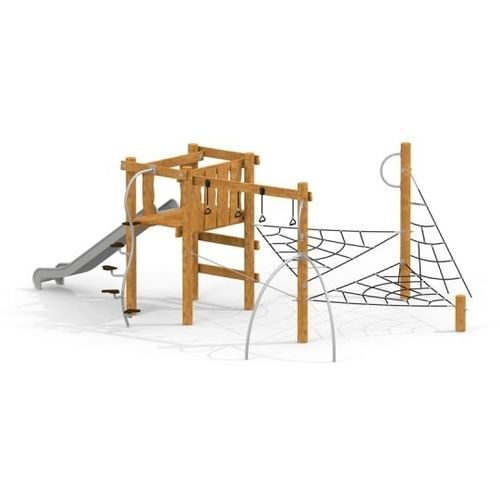 Struttura d'arrampicata per parco giochi - ALV  - Lars Laj - con scivolo