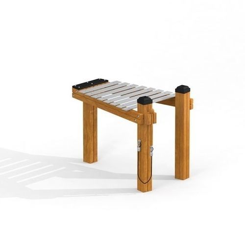 Struttura ludica musicale - XYLOPHONE   - Lars Laj - per parco giochi / in acciaio inossidabile / in legno