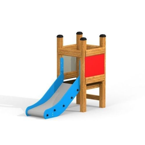 Scivolo dritto - TODDLER TOWER   - Lars Laj - per parco giochi / in acciaio inossidabile / in legno