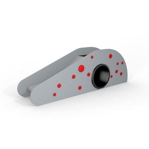 Scivolo dritto - DOTTIE I SINGLE  - Lars Laj - per parco giochi / in acciaio inossidabile / in polietilene