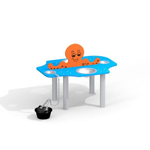 Tavolo da gioco per bamabini polpo - 12365 - Lars Laj - per esterni / contemporaneo / per parco giochi