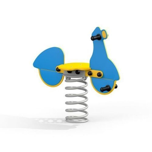 Gioco a molla scooter - 11248  - Lars Laj - in acciaio con rivestimento a polvere / in HDPE / trasporto