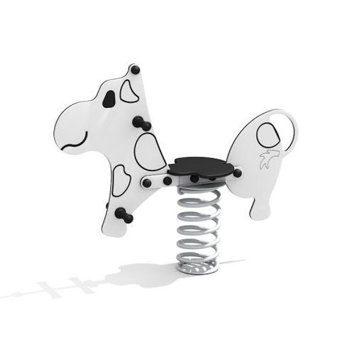 Gioco a molla mucca - 11270    - Lars Laj - in acciaio / in acciaio con rivestimento a polvere / in HDPE