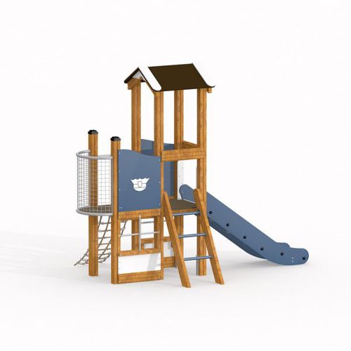 Struttura ludica per parco giochi - POLICE STATION    - Lars Laj - in acciaio inossidabile / in acciaio con rivestimento a polvere / in acciaio galvanizzato
