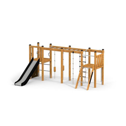 Struttura d'arrampicata per parco giochi - ZEBRA  - Lars Laj - con scivolo