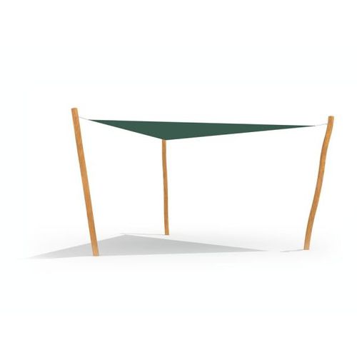 Pannello per protezione solare in legno - TRIANGLE  - Lars Laj - in nylon / per tettoia / fisso