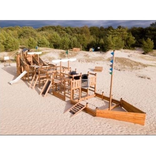 Struttura ludica per parco giochi - MAJESTIC MODERN NATURE  - Lars Laj - in acciaio inossidabile / in acciaio galvanizzato / in legno