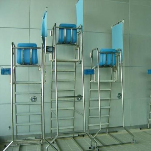 Sedie da arbitro per gare di nuoto - Jiangyin Sifang Swimming Rehabilitation Industry Co., Ltd. - in acciaio inossidabile / con braccioli