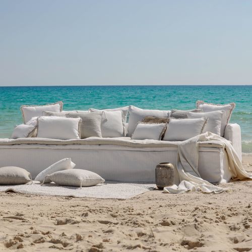 Divano modulare - SUMMER OF LOVE - NUDE XXL - BERENGERE LEROY - contemporaneo / da esterno / da spiaggia