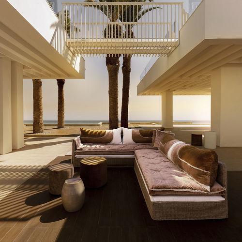 Divano modulare - PALM SPRINGS - MILLE ET UNE NUIT - BERENGERE LEROY - d'angolo / contemporaneo / in velluto