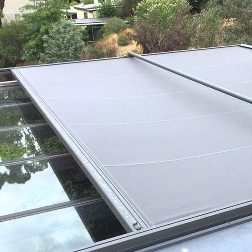 Pensilina per finestra - CONSERVATORY - Designer shade solutions - in metallo / in tela / piatta
