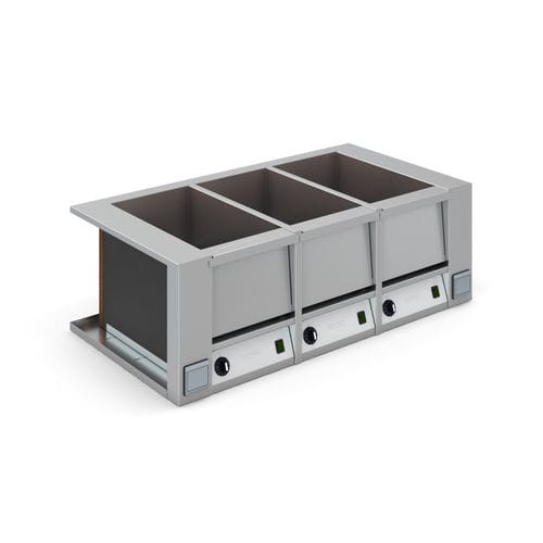 Bancone da cucina - THERMA DRY - HUPFER - in acciaio inox / modulare