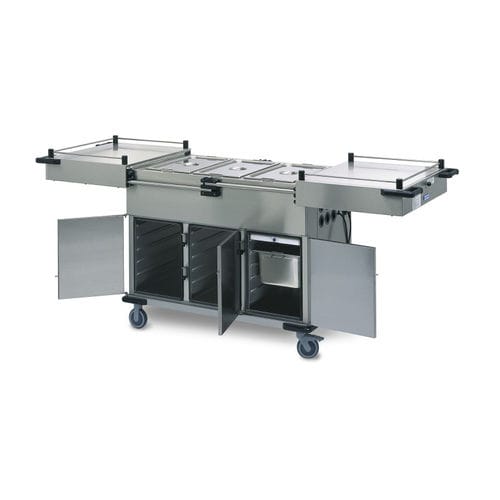 Carrello portastoviglie - 0162948 - HUPFER - per trasporto pasti / per cucina professionale / riscaldato
