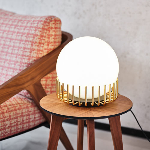 Lampada da comodino - Lucy - Black Tie - in metallo lucido / in vetro / contemporanea
