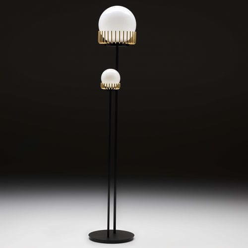 Lampada da terra - Lucy - Black Tie - in metallo / in vetro / contemporanea