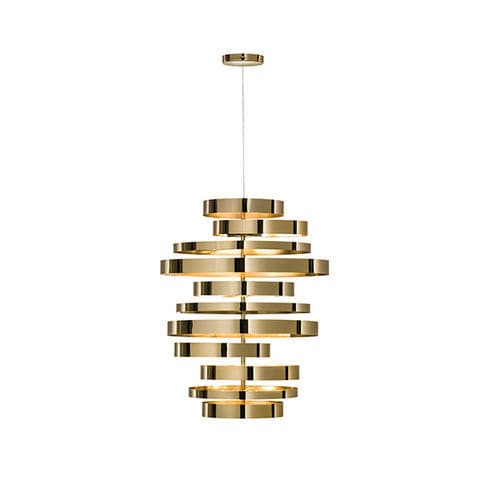 Lampada a sospensione - Olimpia - Black Tie - in acciaio inossidabile / design originale / con cavo