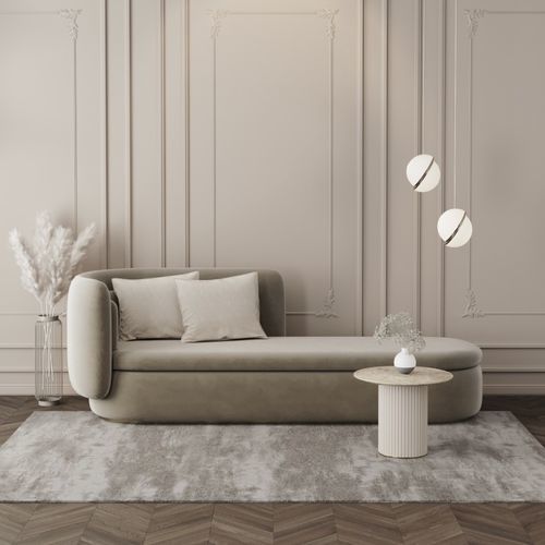 Dormeuse contemporanea - glem  - Ana Roque - in tessuto / in metallo / beige