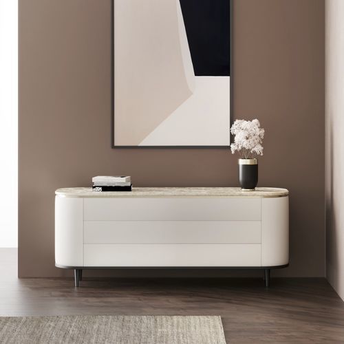 Cassettone contemporaneo - venice - Ana Roque - in legno / in metallo / in marmo