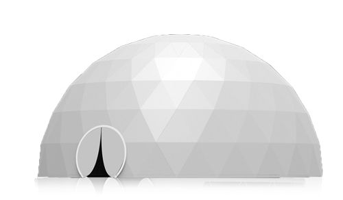 Cupola per illuminazione in acciaio - 12M - Shelter Dome - in PVC / curva / trasparente