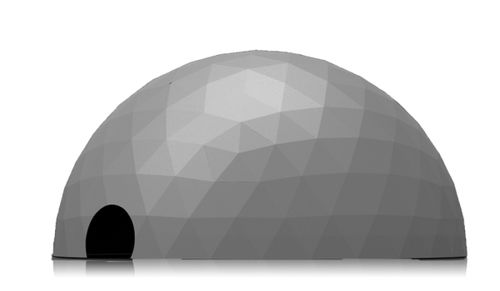 Cupola per illuminazione in acciaio - 18M - Shelter Dome - in PVC / curva / trasparente