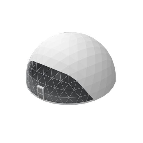 Cupola per illuminazione in acciaio - 15m - Shelter Dome - in PVC / curva / trasparente