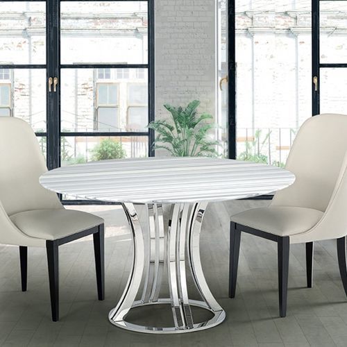 Tavolo da pranzo contemporaneo - AURORA - Stone International - in pietra naturale / con supporto in metallo / rettangolare