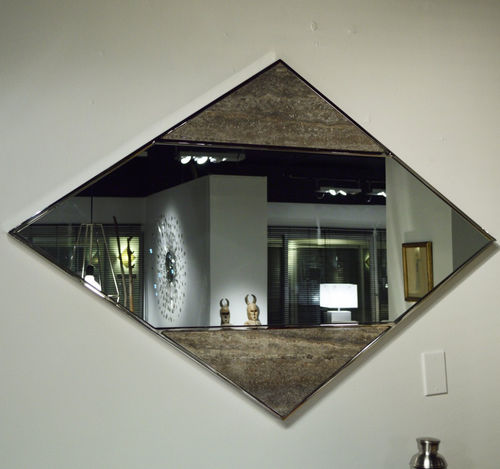 Specchio a muro - DIAMOND - Stone International - contemporaneo / a losanghe / in marmo