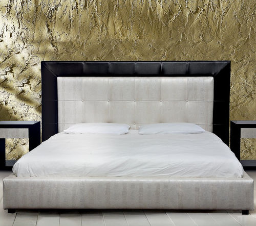Letto king size - EXCELSIOR - Stone International - queen size / contemporaneo / imbottito