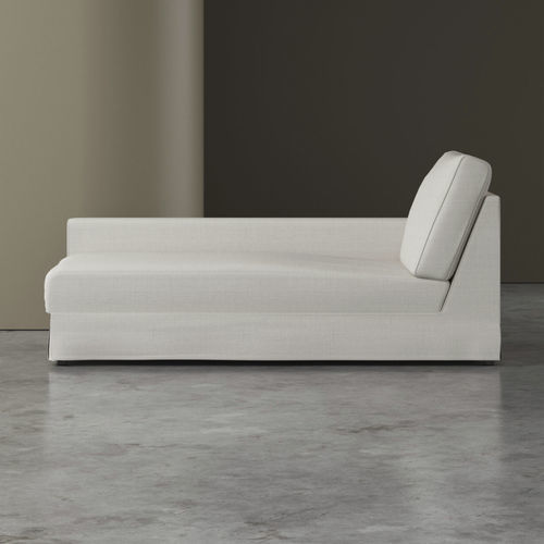 Dormeuse contemporanea - GOLDEN ROCK - Gems Barcelona - in tessuto / in legno / con supporto in faggio