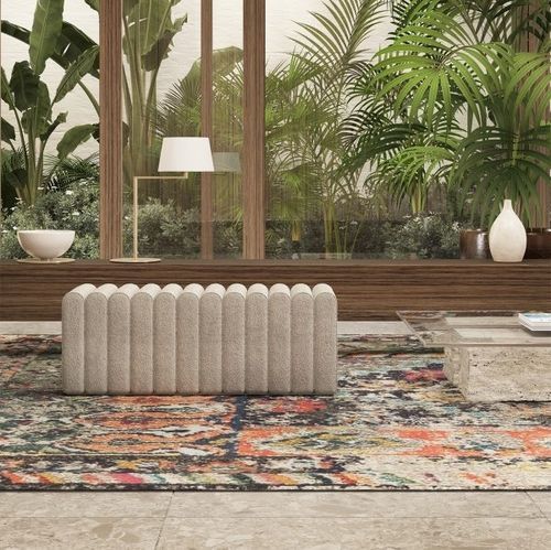 Pouf contemporaneo - JACK  - Gems Barcelona - in tessuto / quadrato / rettangolare