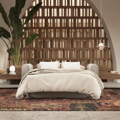 Divano letto - TAYLOR - Gems Barcelona - contemporaneo / in tessuto / con braccioli