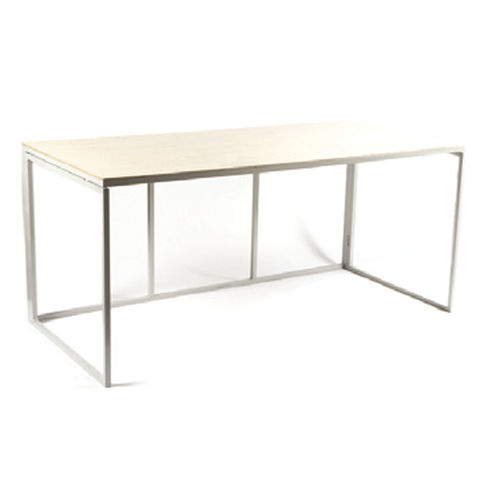 Tavolo contemporaneo - ghyvan international - in legno / con supporto in alluminio / rettangolare