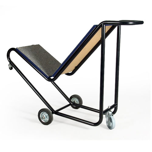 Carrello portasedie - ghyvan international - contract / in acciaio termolaccato