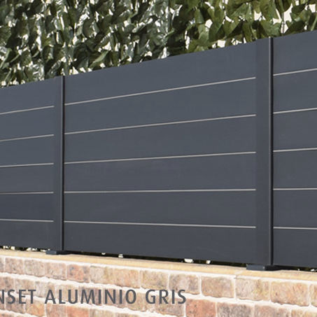 Recinzione a lamelle - Sunset aLU - Modular Signs S.L. - residenziale / in alluminio / dritta