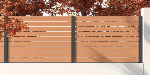 Recinzione antracite - MONTBLANC 010 - Dlimity - a pannello / da giardino / residenziale