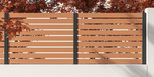 Recinzione a pannello - MONTBLANC 020 CHERRY - Dlimity - da giardino / residenziale / professionale