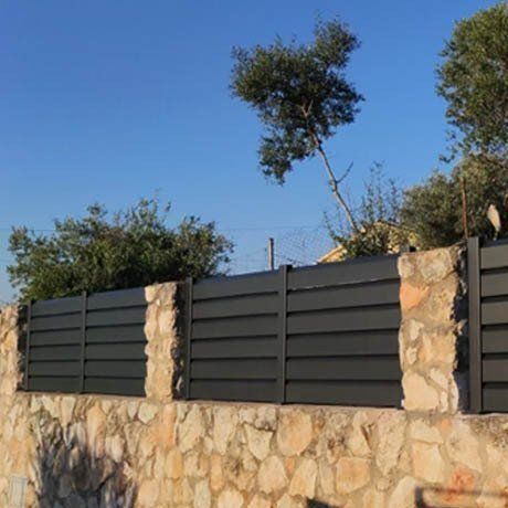 Recinzione a pannelli - APOLO - Dlimity - a lamelle / da giardino / residenziale