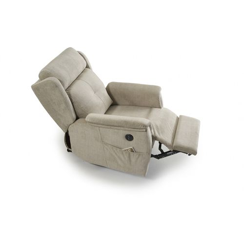 Poltrona relax contemporanea - Milan - Mopal Tapizados S.L. - in tessuto / in pino / con poggiapiedi