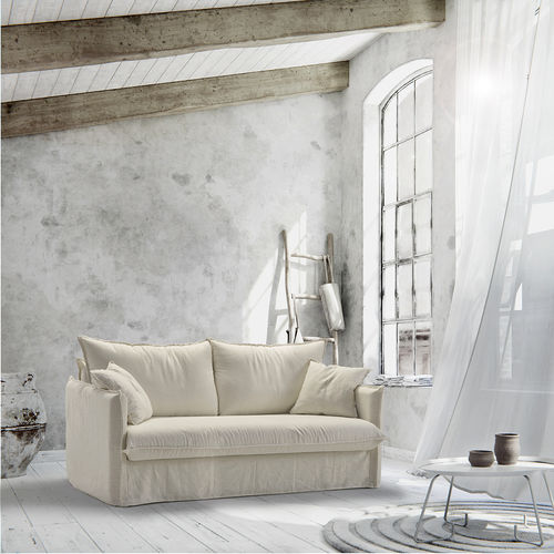 Divano letto - GRACE - Mopal Tapizados S.L. - contemporaneo / in lino / d'angolo