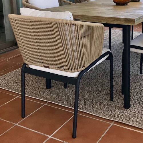 Sedia da pranzo contemporanea - STELLA - G&G Italia Designer Furniture - da esterno / in alluminio / in tessuto