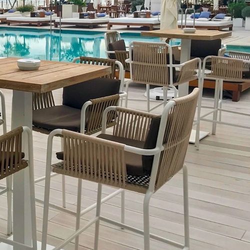 Sedia da pranzo contemporanea - PALAZZIO - G&G Italia Designer Furniture - da interno / in alluminio / in tessuto