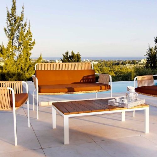 Divano contemporaneo - PALAZZIO - G&G Italia Designer Furniture - da esterno / in tessuto / in espanso