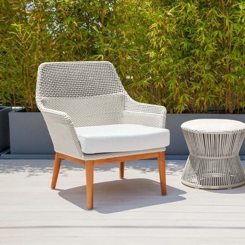 Poltrona contemporanea - TIVOLI - G&G Italia Designer Furniture - in schiuma di poliuretano / in tessuto resistente all'acqua / in acciaio con rivestimento a polvere